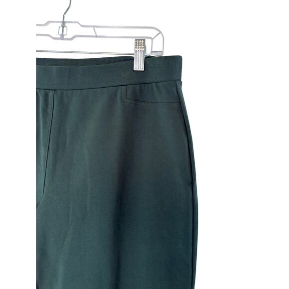 Susan Graver Weekend Regular Premium Stretch Slim Leg Pant Green Pull On Medium - Picture 3 of 11